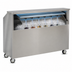 Thumbnail image #5 for FWE SBBC-6 6-Foot Stainless Steel Mobile Bar with 50 lb. Ice Bin and Cold Plate