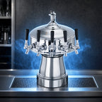 Thumbnail image #4 for Perlick Corporation 4005D4B Double-Sided Countertop Glycol-Cooled Draft Beer Tower, 8 Faucets, Satin Chrome