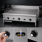 Thumbnail image #4 for Jade Range (Middleby) Supreme JGM-2484-F 84-Inch Floor Model Natural Gas Griddle, 1-Inch Smooth Steel Plate, Manual Controls