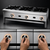 Thumbnail image #4 for Supreme 36-Inch Floor Model Gas Open Burner Hot Plate with 3 Burners
