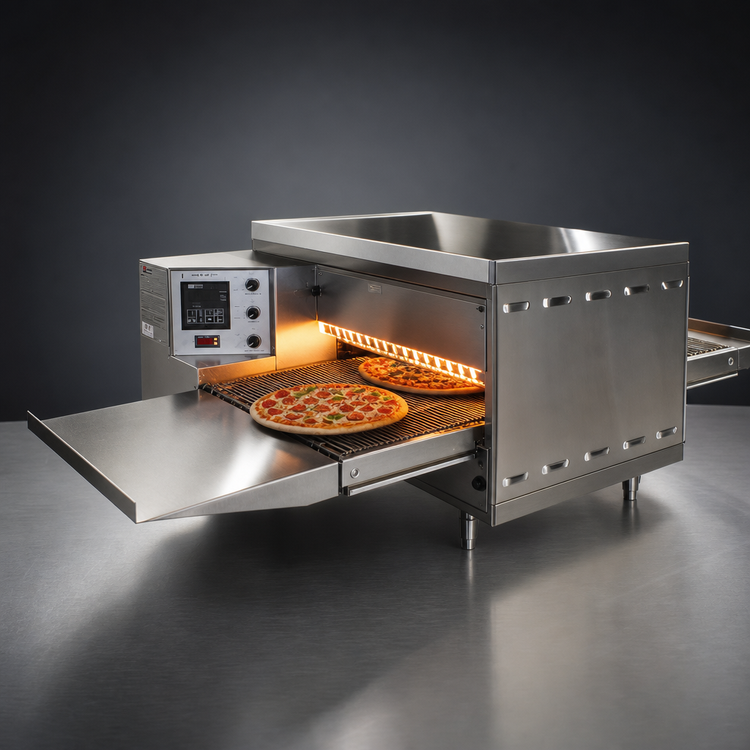 Product image #4 for Middleby Marshall PS520G-2 Double-Deck Gas Countertop Conveyor Pizza Oven