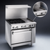 Thumbnail image #4 for Imperial Pro Series 36-Inch Electric Restaurant Range with 4 Round Elements, 12-Inch Thermostatic Griddle and Standard Oven