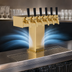 Thumbnail image #4 for Perlick 3780-6BTF 6-Faucet Air-Cooled Tee Beer Tower with Stainless Steel Column and Tarnish-Free Brass Finish