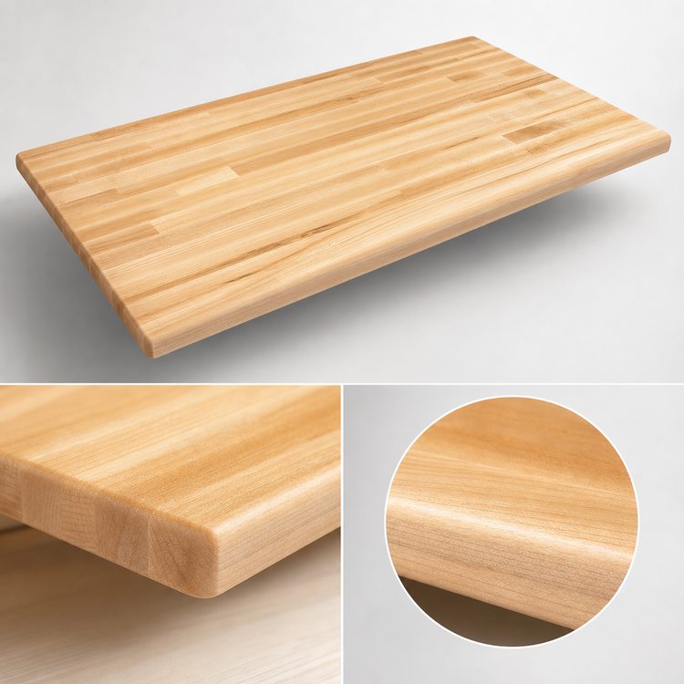 Product image #4 for John Boos Boos Block 48 x 38-Inch Blended Edge Grain Maple Kitchen Countertop, Penetrating Oil Finish