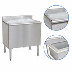 Thumbnail image #4 for Eagle Group 1800 Series B42IC-12D-18-7 Underbar Ice Chest, 105 lb Capacity, 7-Circuit Cold Plate, 42"W x 20"D, 12" Deep Bin