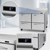 Thumbnail image #4 for Turbo Air PRO Series 48-Inch Two-Section 4-Drawer Worktop Freezer