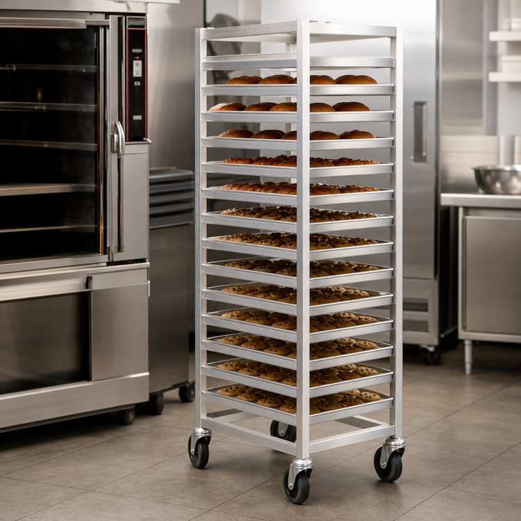 Product image #4 for Eagle Panco Mobile Front-Load Oven Rack for 15 18 x 26-Inch Sheet Pans