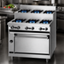 Thumbnail image #4 for Bistro 36-Inch Gas Restaurant Range with 3 Open Burners, 3 Step-Up Burners and Standard Oven