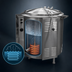 Thumbnail image #4 for Groen EE-80 80-Gallon Electric Self-Contained Steam Jacketed Kettle with Tri-Leg Base
