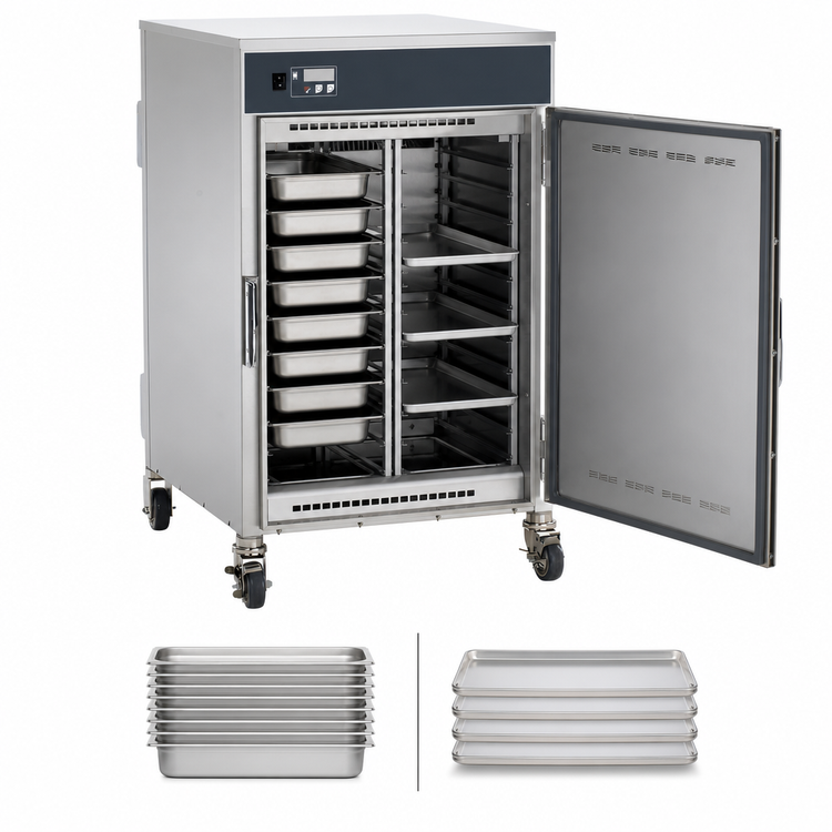 Product image #5 for Alto-Shaam Halo Heat Mobile Heated Holding Cabinet, 1 Compartment, 8 Full-Size Hotel Pan or 4 Full-Size Sheet Pan Capacity