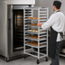 Thumbnail image #4 for Channel Manufacturing Aluminum Single-Section Side-Loading Oven Rack for 10 Full-Size Pans