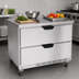 Thumbnail image #4 for Beverage-Air 36-Inch One-Section 2-Drawer Worktop Freezer, 8.7 Cu. Ft., Flat Top, Self-Contained Rear-Mounted Refrigeration