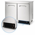 Thumbnail image #4 for Kelvinator Commercial KCHUC36R-32 Two-Section ADA-Height Undercounter Refrigerator, 36-Inch, 8.9 Cu. Ft., Stainless Steel, Solid Doors