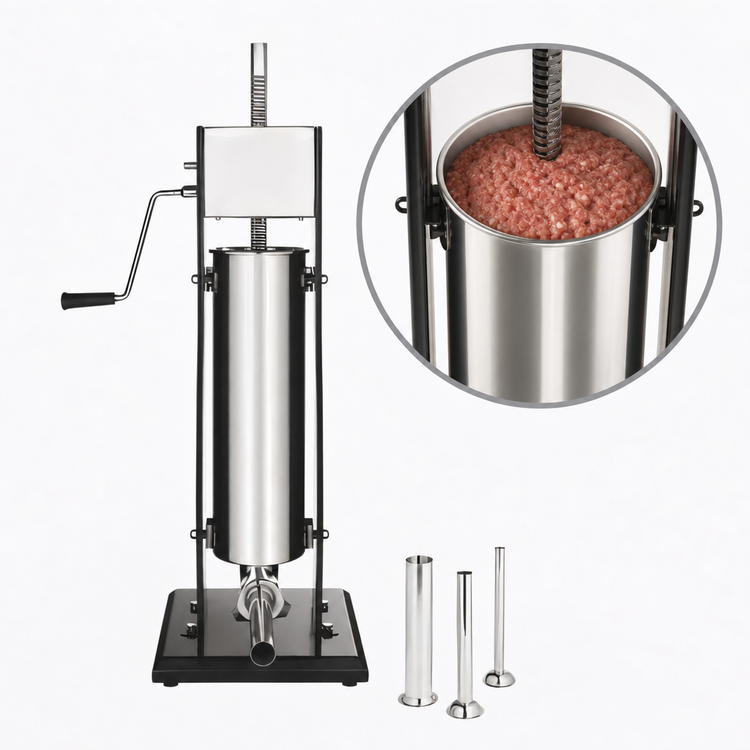 Product image #4 for Weston Vertical Manual Sausage Stuffer with Stainless Steel Canister, 15 lb. Capacity
