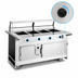 Thumbnail image #4 for Atlas Metal BLH-5-H 5-Well Electric Mobile Hot Food Serving Counter