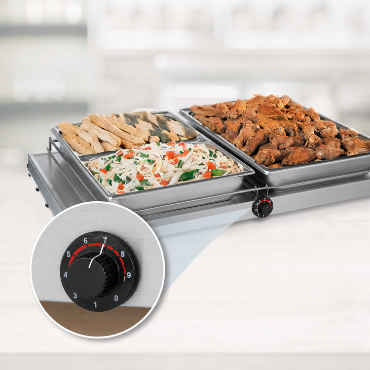Product image #4 for Hatco Glo-Ray® GRS-36-C Freestanding Heated Shelf, 36 Inch W x 9.75 Inch D, Stainless Steel Top
