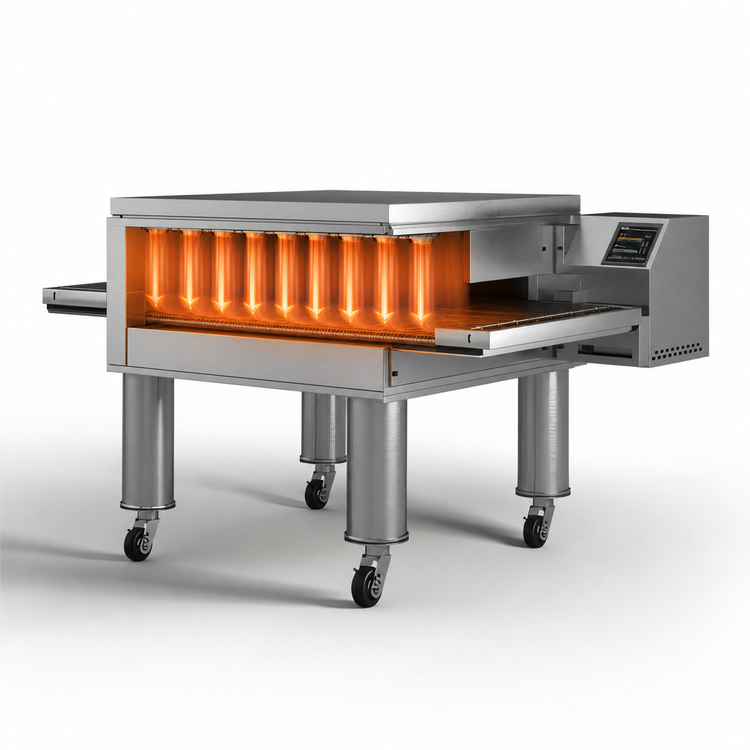 Product image #4 for Middleby Marshall X55G-1 Energy Management Gas Conveyor Pizza Oven, Single Deck Floor Model
