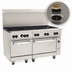Thumbnail image #4 for Vulcan Endurance 60-Inch Natural Gas Restaurant Range with 10 Open Burners and 2 Standard Ovens