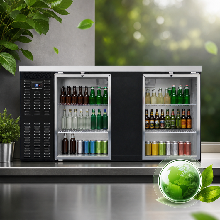 Product image #4 for Continental Refrigerator BB69SNGD 69-Inch Shallow Depth Glass Door Back Bar Cooler