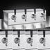 Thumbnail image #4 for Perlick 21-Inch Spacesaver Underbar Glycol-Cooled Draft Beer Dispensing Head, 4 Faucets, Stainless Steel, Bottom Lead