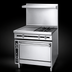 Thumbnail image #4 for Titan JTRH-18G-2-36 36-Inch Heavy Duty Gas Range with Two 18-Inch Open Burners, 18-Inch Griddle, and Standard Oven