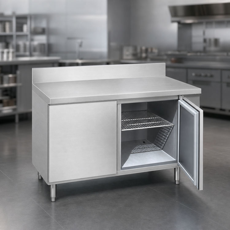 Product image #4 for La Rosa 1-Section Reach-In Remote Worktop Freezer Base with Door, 30 x 32 Inches