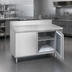 Thumbnail image #4 for La Rosa 1-Section Reach-In Remote Worktop Freezer Base with Door, 30 x 32 Inches
