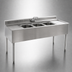 Thumbnail image #4 for Eagle Group 2200 Series 48-Inch Three-Compartment Underbar Sink with Right Drainboard