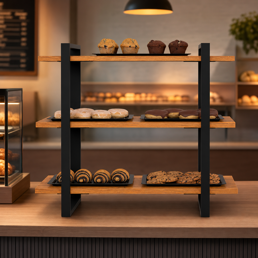 Three Wide Shelves