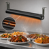 Thumbnail image #4 for Vollrath 84-Inch Low Profile Unlighted Strip Heat Lamp with Remote Toggle Switch, Black, 208V