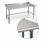 Thumbnail image #4 for Eagle Group BlendPort® BPT-3084GTB-UT 84"W x 30"D Stainless Steel Work Table with Galvanized Base, Rolled Edge & 1-1/2" Rear Upturn