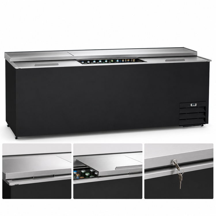 Product image #5 for Kelvinator Commercial 95-Inch Wide Self-Contained Side-Mounted Bottle Cooler, 29.1 Cu. Ft.