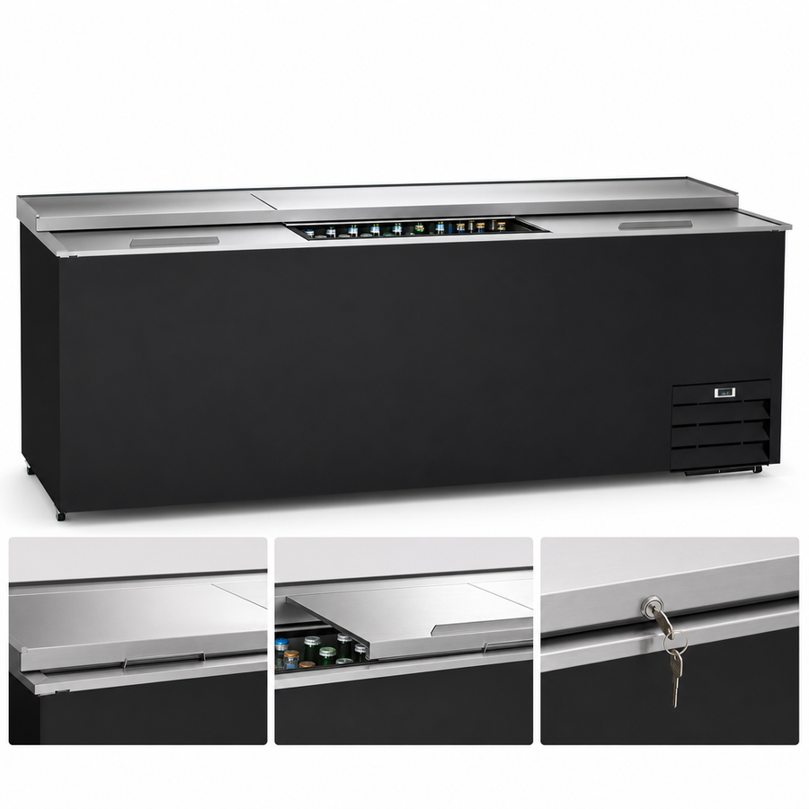 Three Lockable Sliding Lids