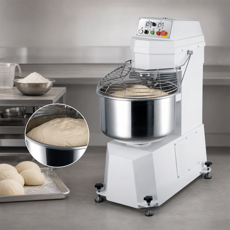 Product image #5 for Eurodib Spiral Dough Mixer with 84.5 Qt. Bowl, 55 lb. Kneading Capacity, 2-Speed, 208V/3-Phase