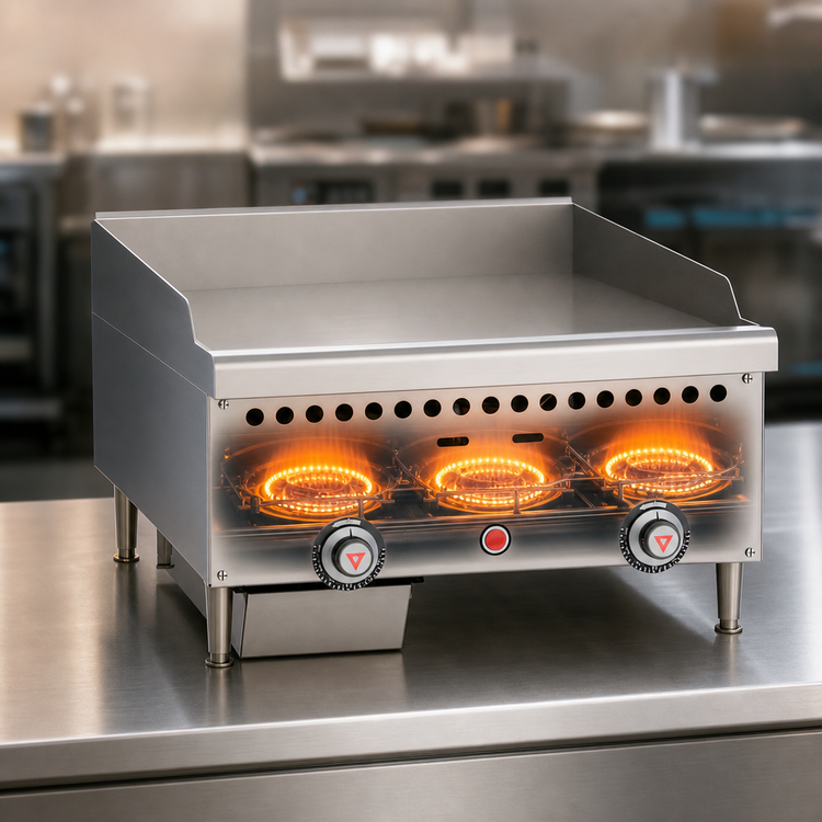 Product image #5 for Vulcan VCRG36-T 36-Inch Low Profile Natural Gas Countertop Griddle with Thermostatic Controls