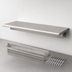 Thumbnail image #4 for BK Resources Stainless Steel Pass-Through Shelf, 96 Inch W x 18 Inch D, 5 Inch Max Wall Thickness