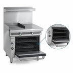 Thumbnail image #4 for Imperial (Middleby) Spec Series IHR-G18-1HT 36-Inch Heavy-Duty Gas Range with 18-Inch Griddle, 18-Inch Hot Top and Standard Oven