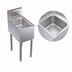 Thumbnail image #4 for Krowne Royal Series Freestanding One-Compartment Underbar Hand Sink, 12 x 19 x 36-1/2 Inches