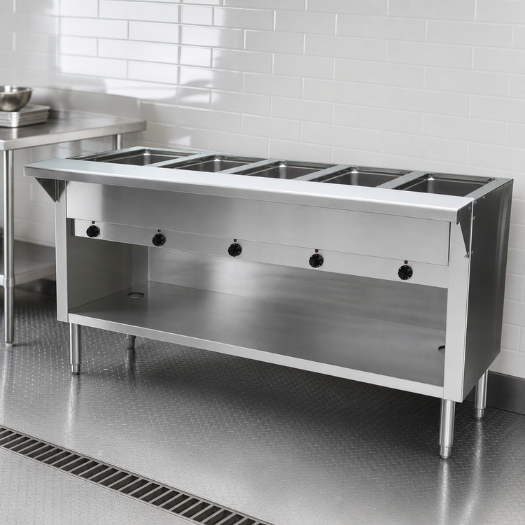 Product image #4 for Advance Tabco Triumph Supreme Electric Hot Food Table, 5-Well, 208/240V, Stainless Steel