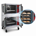 Thumbnail image #5 for Vulcan VC66GD Double-Deck Bakery Depth Gas Convection Oven, 10-Pan Capacity
