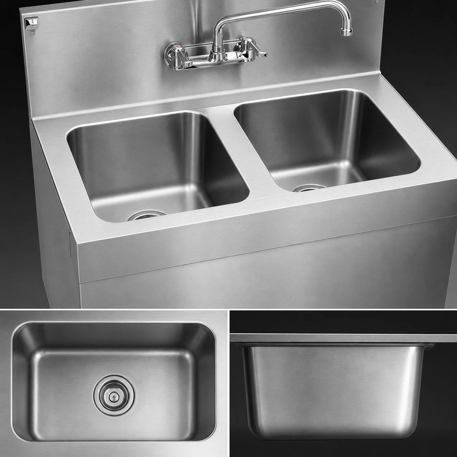 Two Deep Sink Bowls