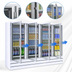 Thumbnail image #4 for Howard-McCray GF102BM-FF 4-Section Glass Door Freezer Merchandiser, Bottom Mount, White, 102 Cu. Ft.