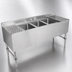 Thumbnail image #4 for John Boos 36-Inch 3-Compartment Underbar Sink Unit, 18/300 Stainless Steel, 3-Inch Backsplash