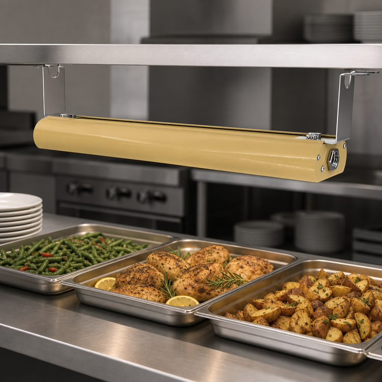 Product image #4 for Vollrath 42-Inch Low Profile Unlighted Strip Heat Lamp, 208V, Hardwired