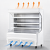 Thumbnail image #4 for Everest Refrigeration Vertical Open-Air Merchandiser Refrigerator, 73.25 in. W x 28.38 in. D, 19 Cu. Ft., White