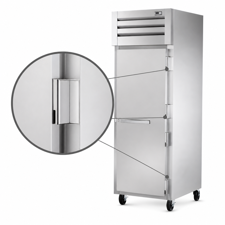 Product image #4 for True SPEC SERIES 1-Section Reach-In Heated Holding Cabinet with Locking Solid Swing Door and 3 Chrome Shelves