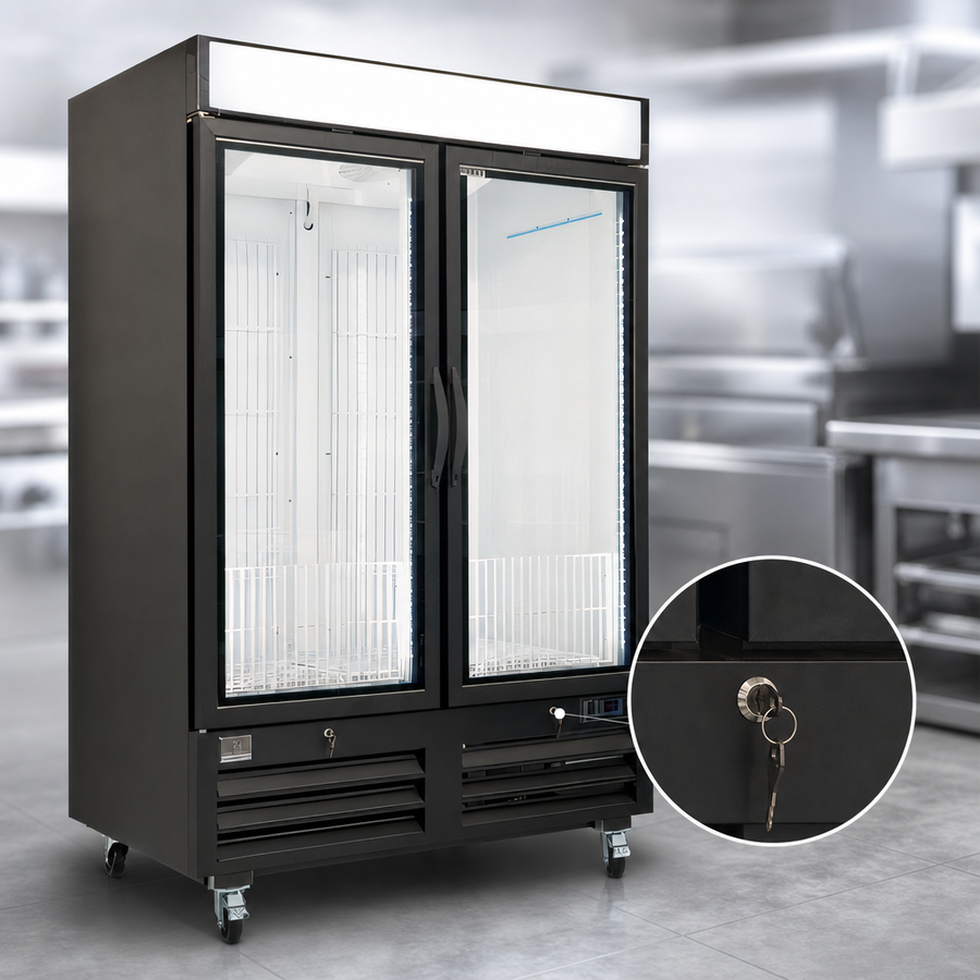 Hinged Glass Doors With Locks