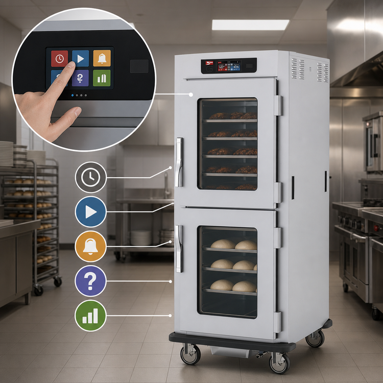 Product image #4 for Metro C5 9 Series Full Height Mobile Pass-Thru Controlled Humidity Heated Holding and Proofing Cabinet with Solid & Glass Dutch Doors, 17-Pan Capacity, 120V