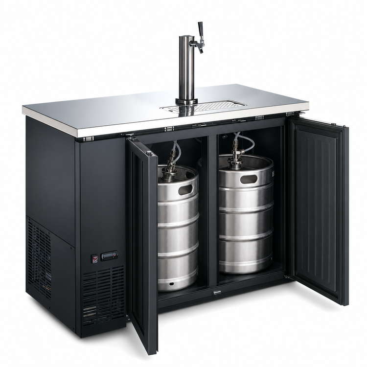 Product image #4 for Two-Section Draft Beer Cooler/Kegerator with 1 Tower and 1 Faucet