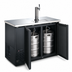 Thumbnail image #4 for Two-Section Draft Beer Cooler/Kegerator with 1 Tower and 1 Faucet